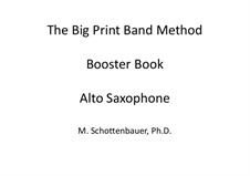 Booster Book: Alto saxofone by Michele Schottenbauer
