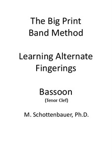 Learning Alternate Fingerings: Bassoon (tenor clef) by Michele Schottenbauer