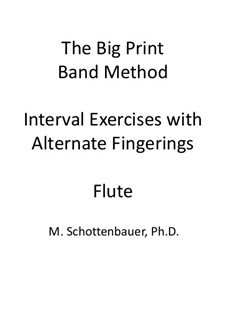 Interval Exercises with Alternate Fingerings: flauta by Michele Schottenbauer