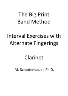Interval Exercises with Alternate Fingerings: clarinete by Michele Schottenbauer