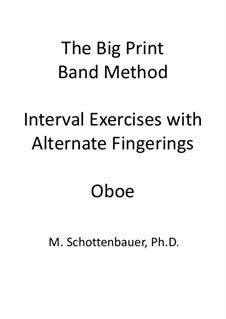 Interval Exercises with Alternate Fingerings: Oboe by Michele Schottenbauer