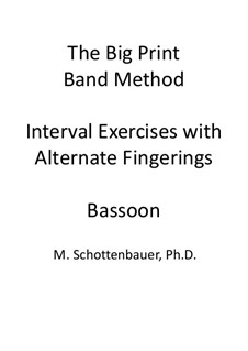 Interval Exercises with Alternate Fingerings: Bassoon by Michele Schottenbauer