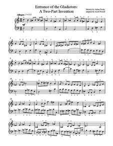 Entrance of the Gladiators, Op.68: Para Piano by Julius Fučík