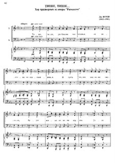 Fragments: Act I, Choir 'Zitti, zitti' by Giuseppe Verdi