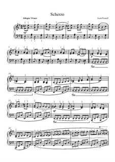 Scherzo, for solo piano: Scherzo, for solo piano by Mr. Scott Powell