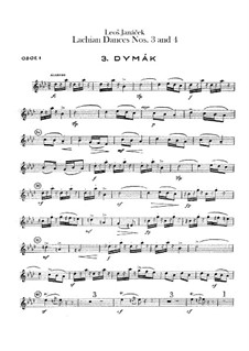 Lašské tance (Lachian Dances), JW 6/17: Dances No.3-4 – oboes parts by Leoš Janáček