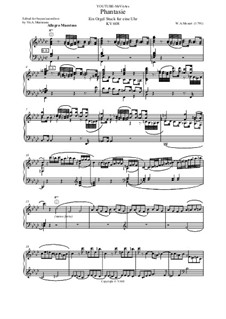 Fantasia for Mechanical Organ in F Minor, K.608: Version for accordion (or bayan) by Wolfgang Amadeus Mozart