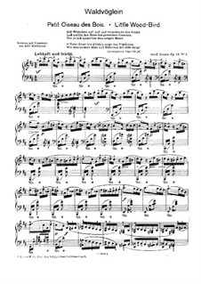 Idylls, Op.43: No.3 Little Wood-Bird by Adolf Jensen