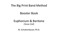 Booster Book: Baritone & Euphonium (3-Valve) Tenor Clef by Michele Schottenbauer