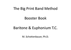 Booster Book: Baritone & Euphonium (3-Valve) Treble Clef (T.C.) by Michele Schottenbauer