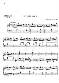 Etude in C Major, Op.63 No.1: Etude in C Major by Louis Köhler