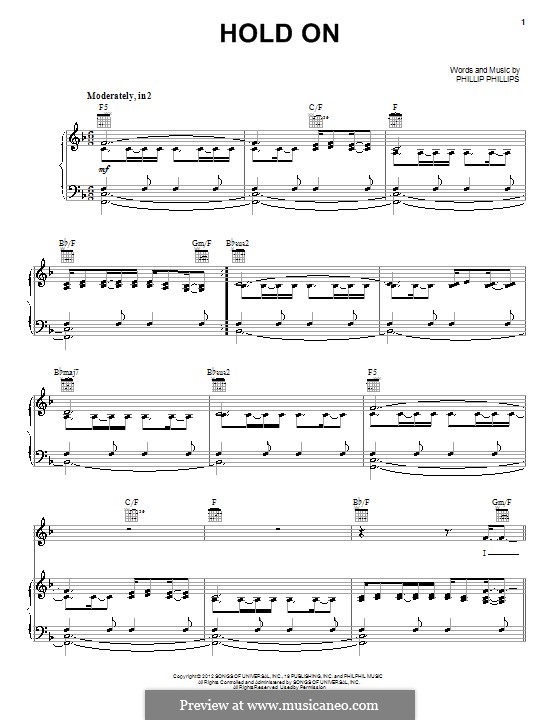 Hold On: Para vocais e piano (ou Guitarra) by Phillip Phillips