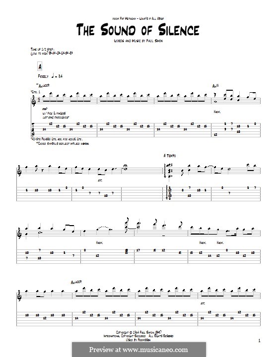 The Sound of Silence (Simon & Garfunkel) por P. Simon em músicaNeo