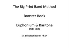 Booster Book: Baritone & Euphonium (4-Valve) Alto Clef by Michele Schottenbauer