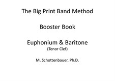 Booster Book: Baritone & Euphonium (4-Valve) Tenor Clef by Michele Schottenbauer