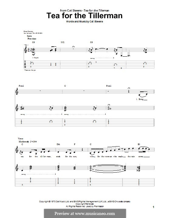 Tea for the Tillerman (closing theme from Extras) por C. Stevens em