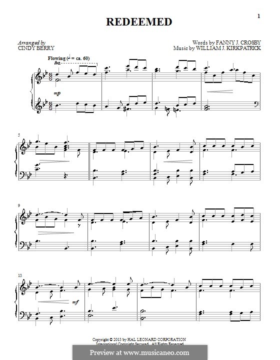 Redeemed: Para Piano by William (James) Kirkpatrick