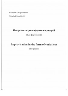 Improvisation in the form of variations, Op.27: Improvisation in the form of variations by Mindia khitarishvili