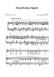 Mandulinata a Napule: Para vocais e piano by Ernesto Tagliaferri