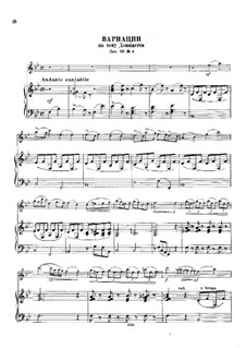Six airs variés, Op.89: No.4 Aria with Variations by Donizetti by Charles Dancla