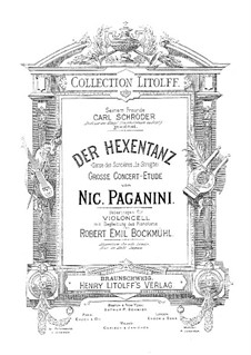 Le Streghe (Witches Dance), Op.8: para Violoncelo e piano by Niccolò Paganini