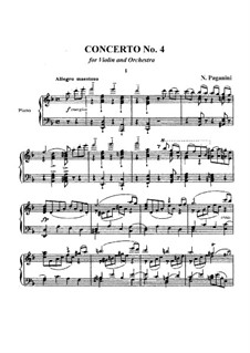 Concerto for Violin and Orchestra No.4 in D Minor, MS 60: Concerto for Violin and Orchestra No.4 in D Minor by Niccolò Paganini