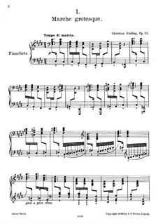 Six Pieces for Piano, Op.32: No.1-3 by Christian Sinding