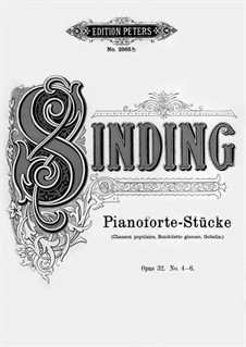 Six Pieces for Piano, Op.32: No.4-6 by Christian Sinding