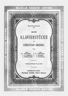 Six Pieces for Piano, Op.49: No.1-3 by Christian Sinding