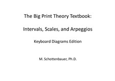 The Big Print Method Theory Textbook: Intervals, Scales, and Arpeggios: The Big Print Method Theory Textbook: Intervals, Scales, and Arpeggios by Michele Schottenbauer