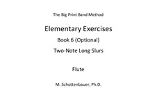Elementary Exercises. Book VI: flauta by Michele Schottenbauer