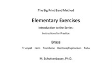 Elementary Exercises. Introduction and Instructions for Practice: Brass by Michele Schottenbauer