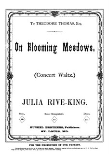 On Blooming Meadows: Para Piano by Julie Rivé-King