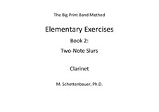 Elementary Exercises. Book II: clarinete by Michele Schottenbauer