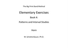 Elementary Exercises. Book IV: French horn by Michele Schottenbauer