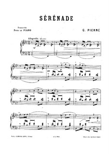 Serenade for Strings, Op.7: Partitura piano by Gabriel Pierné