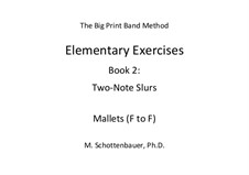 Elementary Exercises. Book II: Mallets (F to F) by Michele Schottenbauer