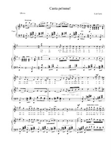 Canta pe'mme: E minor by Ernesto de Curtis