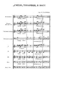 Boldly, Comrades, in Step: para orquestra de camara by Leonid Petrovich Radin