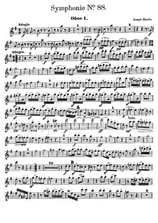 Symphony No.88 in G Major, Hob.I/88: Oboe parte I by Joseph Haydn