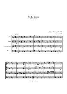 At the Cross: Para quarteto de sopro by Ralph E. Hudson