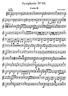 Symphony No.88 in G Major, Hob.I/88: trompa parte II by Joseph Haydn