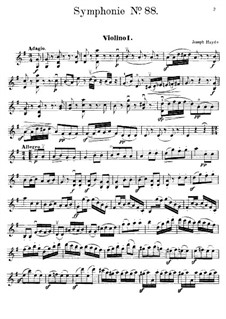 Symphony No.88 in G Major, Hob.I/88: violino parte I by Joseph Haydn
