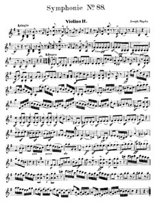 Symphony No.88 in G Major, Hob.I/88: violino parte II by Joseph Haydn