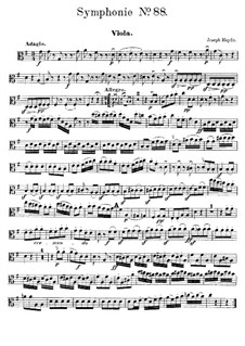 Symphony No.88 in G Major, Hob.I/88: parte viola by Joseph Haydn