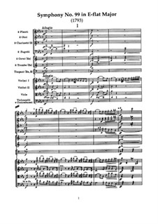 Symphony No.99 in E Flat Major, Hob.I/99: movimento I by Joseph Haydn