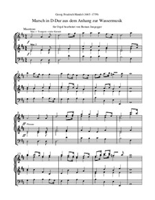 Suite for Orchestra in D Major, HWV 341: Marsch (Orgeltranskription) by Georg Friedrich Händel