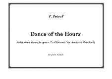 Dance of the Hours: para piano de quadro mãos by Amilcare Ponchielli