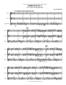 Soulful Trio No.1: For two oboes and cor anglais by Gary Nash