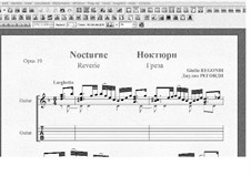 Rêverie-nocturne, Op.19: Para Guitarra by Giulio Regondi